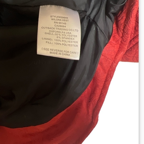 Outback Trading Wilona Orange Vest - Picture 7 of 11